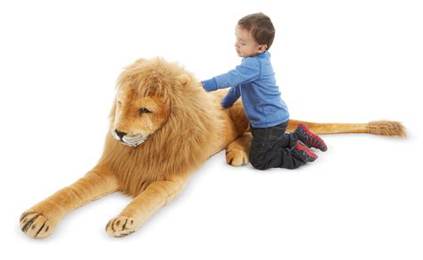 Melissaanddoug 12102 Giant Lion Lifelike Stuffed Animal Over 2 Meters