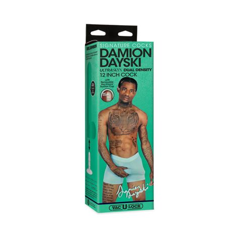 Damion Dayski Dildo Ultraskyn W Balls Black Doc Johnson