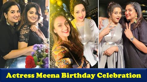 Actress Meena 45th Birthday Celebrations Party Actress Sneha Pritha