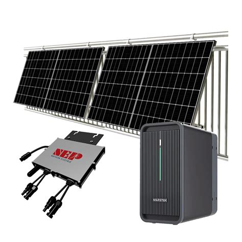 Kit Fotovoltaico Da Balcone Con Accumulo Kwh Ed Inverter W