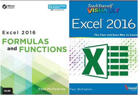 Engineering Library Ebooks: Excel 2016 Formulas and Functions & Teach ...