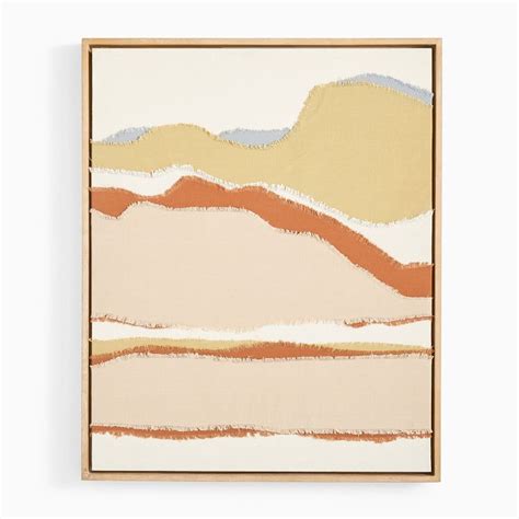 Layered Fabric Framed Wall Art West Elm