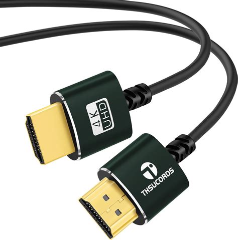 Thsucords Slim Hdmi Cable 75m Ultra Soft And Thin Hdmi To Hdmi Cord