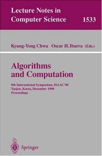 Algorithms and Computation by Kyung-Yong Chwa | Open Library