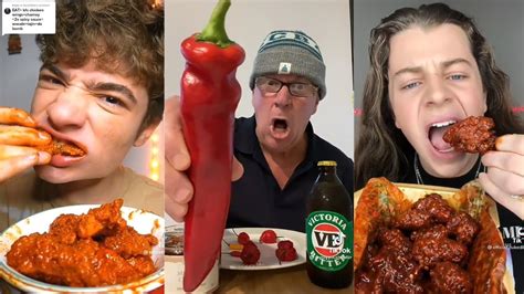 Extreme Hot Spicy Food Tiktok Compilation Youtube