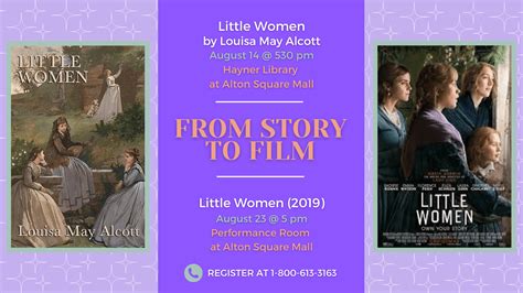 From Story To Film Little Women The Hayner Public Library