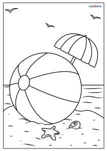 Free Printable Beach Ball Coloring Pages For Kids