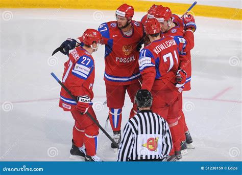 Team Russia Ice Hockey Team Editorial Stock Image Image Of Afinogenov