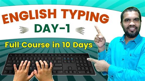 English Typing Day 1 Free Typing Course In 10 Days Typing Day 1