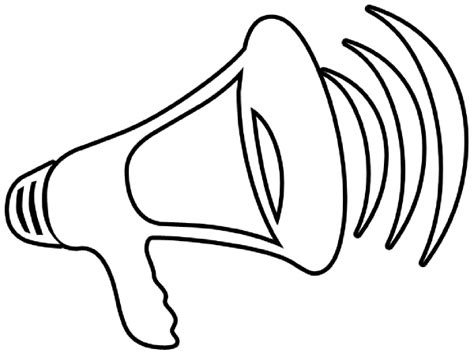 Megaphone Outline Clip Art at Clker.com - vector clip art online ...