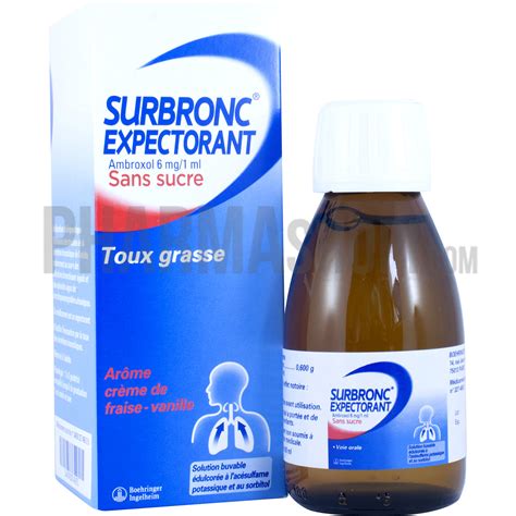 Surbronc Expectorant Ambroxol Sans Sucre Flacon De 100ml