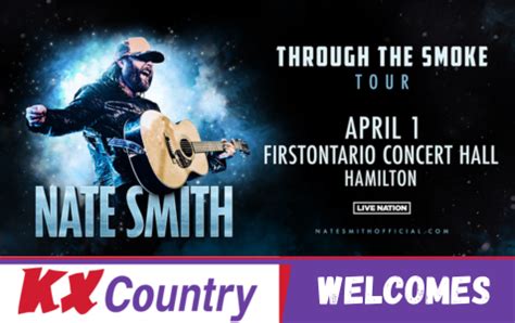 Kx New Country Fm Nate Smith Through The Smoke Tour