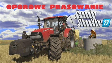 OPOROWE PRASOWANIE SŁOMY CASE KRONE FS22 YouTube