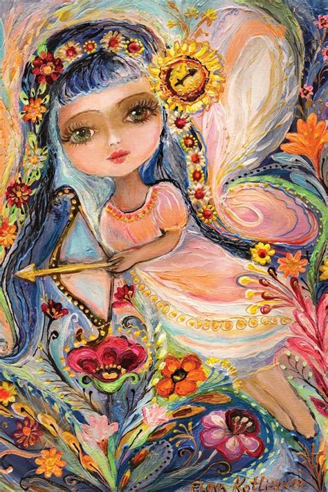 The Fairies Of Zodiac Series Sagit Canvas Print Elena Kotliarker