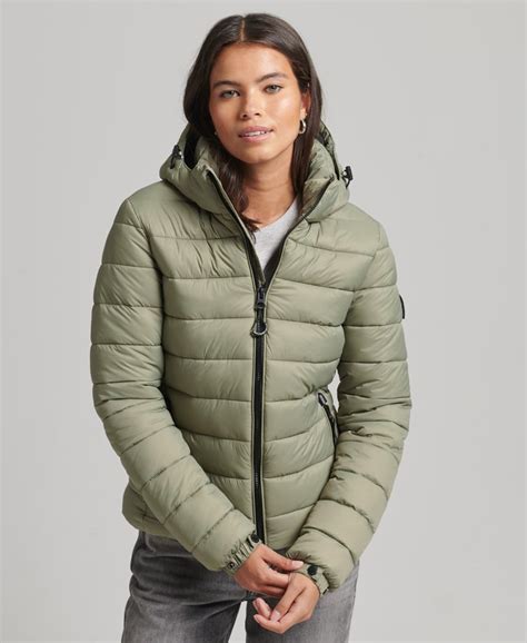 Superdry Womens Hooded Classic Puffer Jacket Ebay