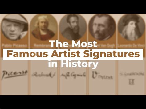 Famous Artist Signatures