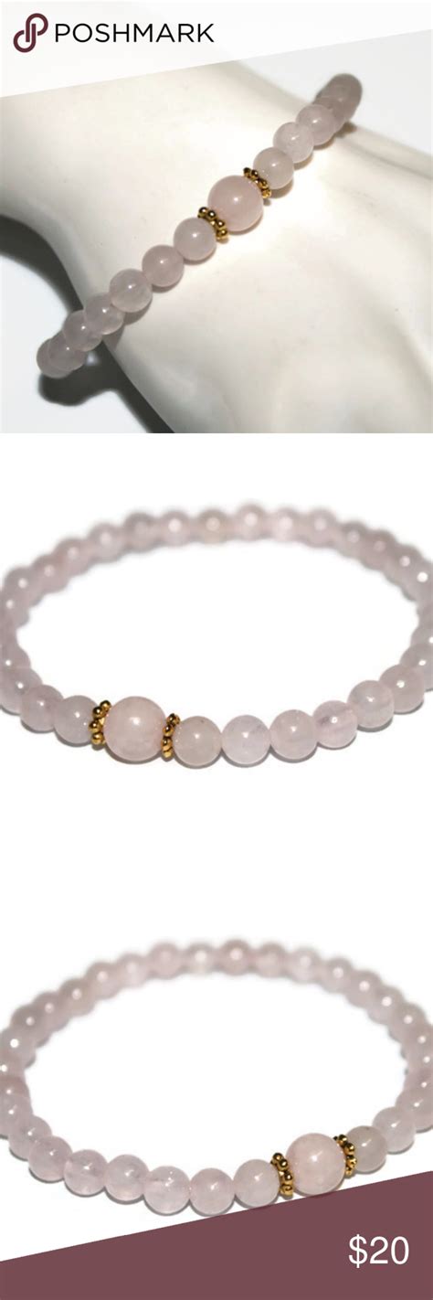 Rose Quartz Bracelet For Women Healing Bracelet Rose Quartz Bracelet Rose Quartz Healing