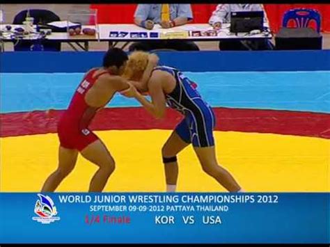 WORLD JUNIOR WRESTLING CHAMPIONSHIPS 2012 KOR VS USA YouTube