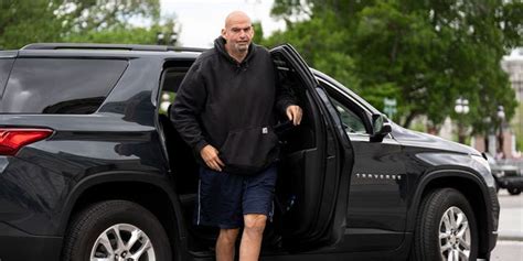 PHOTOS: Fetterman returns to Senate in sweatshirt, shorts after months ...