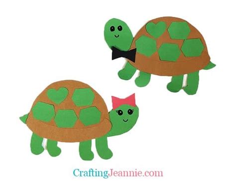 Preschool Turtle Craft (Free Template) - Crafting Jeannie