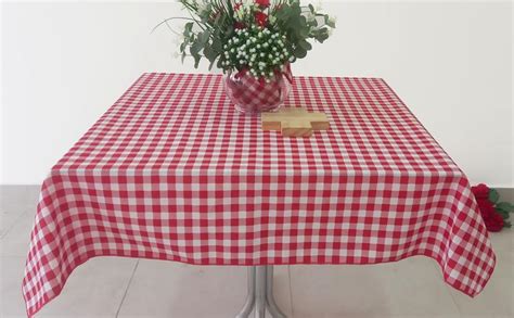 Toalhas De Mesa Xadrez Vermelho Lug Quadrada X Quero