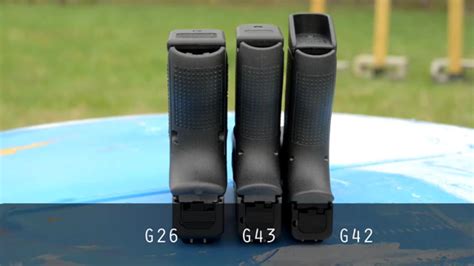 Glock 43 Width Comparison To The 26 And 42 Glocks