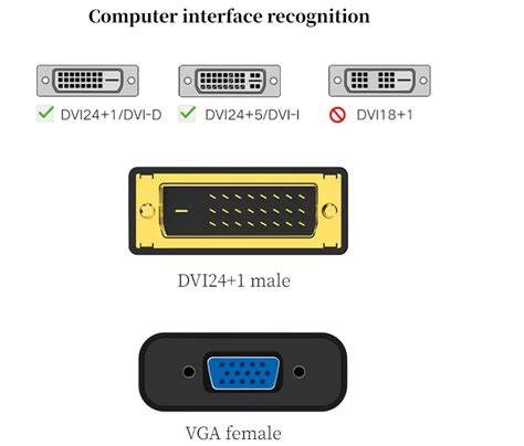 Gold Plated P Dvi D To Vga Adapter Dvi Pin Male To Pin