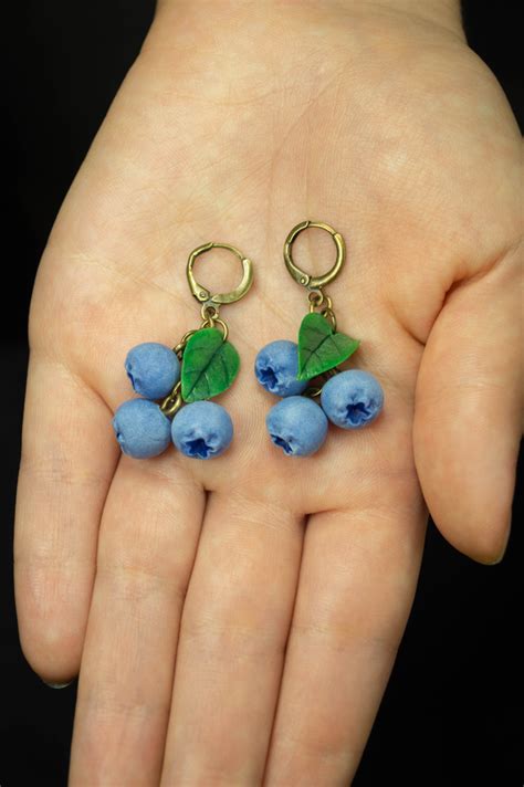 Blueberry Earrings Vclay Lab S Ko Fi Shop Ko Fi Where Creators