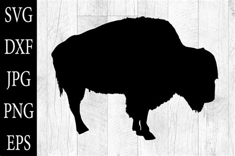 Bison Silhouettes SVG Bison Clipart Graphic by Aleksa Popovic ...