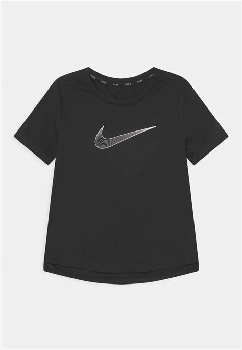 Nike Performance Df One Unisex Sports T Shirt Black White Black