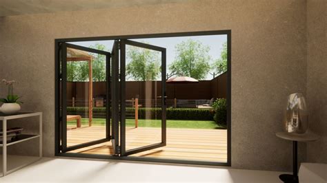 Aluminium Bifold Door Mm Anthracite Grey Right