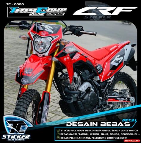 Sticker Decal Crf L Full Body Decal Stiker Full Body Desain