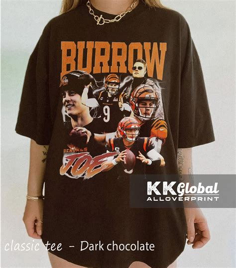 Vintage Joe Burrow Tshirt Sweatshirt Hoodie Football Vintage