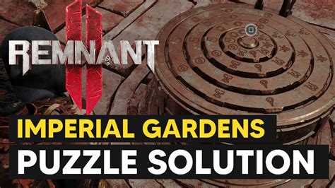 Imperial Gardens Symbol Puzzle Solution Guide Remnant 2 Youtube