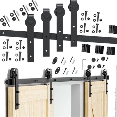 SYSTEM DRZWI PRZESUWNYCH LOFT RETRO BARN DOOR ZESTAW PODWÓJNY 3M 90