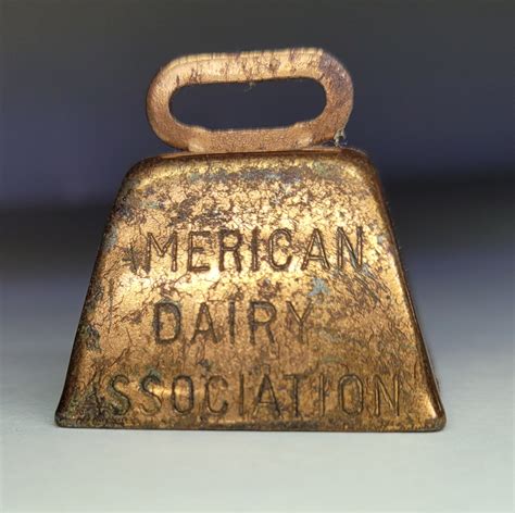 Metal Miniature Cowbell American Dairy Association Collectors Weekly