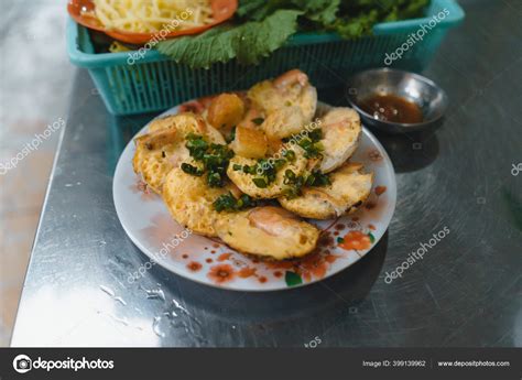 Vietnamese Street Food Banh Can Make Rice Powder Rice Flour Stock Photo ...