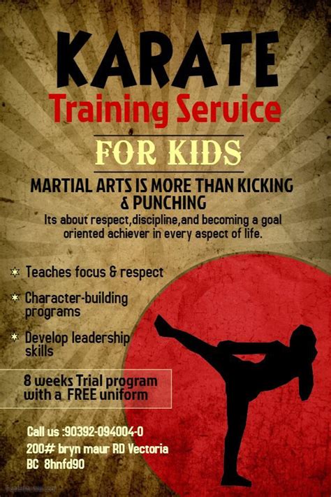 Pin By Alex Thompson On Ma Posters Martial Arts Kids Karate Training