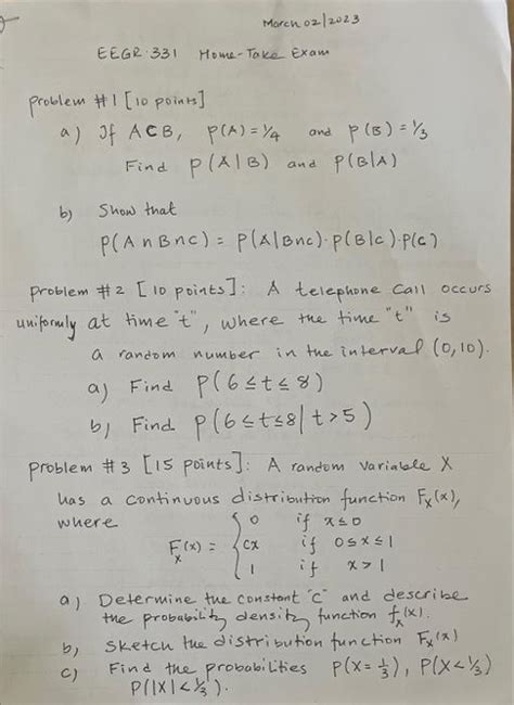 Solved Problem 1 10 Points A If A⊂bpa14 And