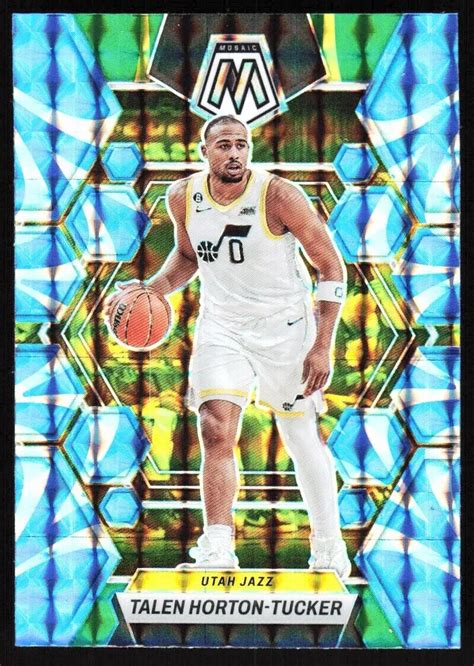 2022 23 Panini Mosaic Reactive Blue Mosaic Prizm 74 Talen Horton