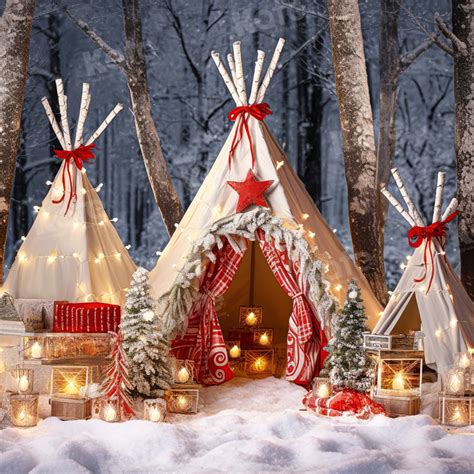 Kate Christmas Outdoor Tent Backdrop for Photography