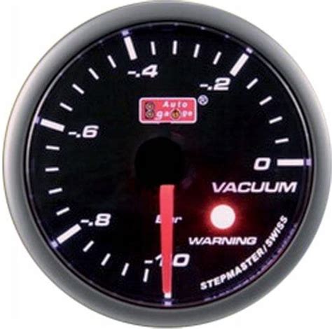 Tuning optyczny Wskaźnik Podciśnienia Auto Gauge 52 mm Smoke zegar