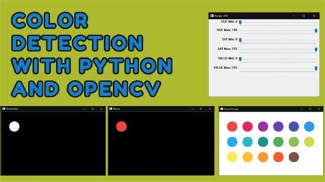 Color Detection With Python And Opencv Pyguru Youtube Hot Sex Picture