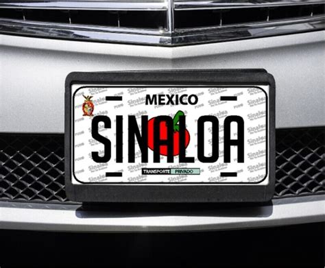 SINALOA Mexico Car Plate Aluminum License Plate Mexican Mexico Mexican