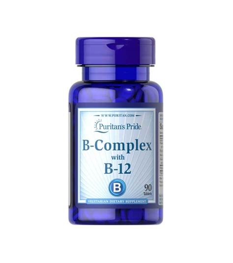 Puritan's Pride Vitamin B Complex Vitamin with B12 90 Tablets | Wealzin