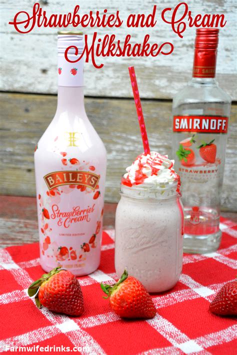 Booze Strawberry Cream