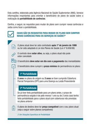 Cartilha Portabilidade De Carncias Semgov Pdf