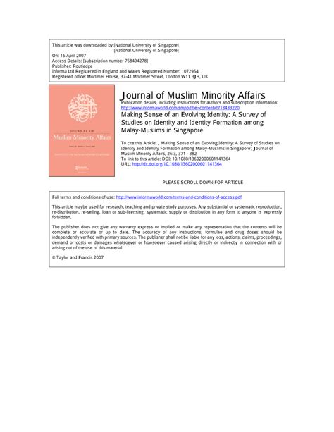 Pdf Making Sense Of An Evolving Identity A Survey Of Studies On