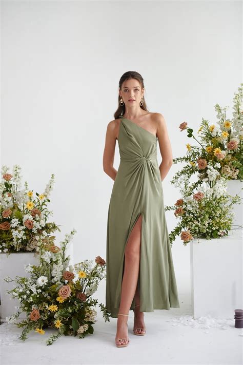 Love Odyssey Toga Dress Olive The Thread Theory