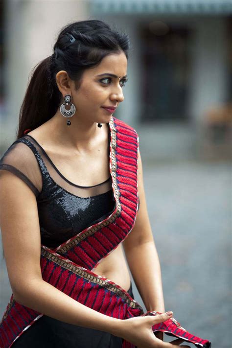 Actress Rakul Preet Singh Glamorous In Half Saree Pics CineHub